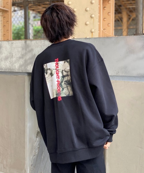 PBLIM（ページボーイリム）の「【PAGEBOYLIM】マーブルプリントウラケ（Tシャツ/カットソー・レディース・ホワイト/ブラック・MEDIUM/X-LARGE）」の13枚目の写真