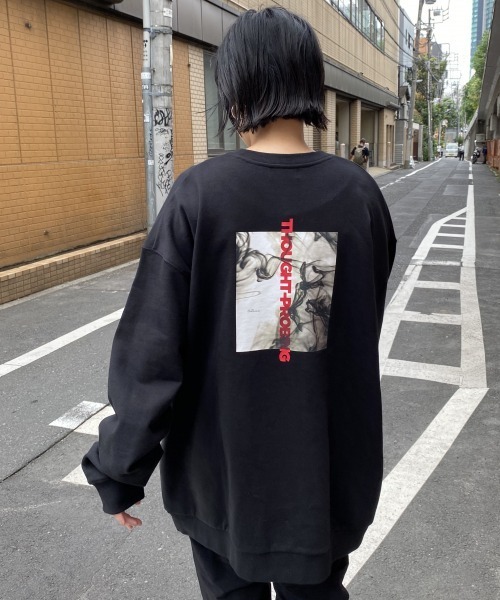 PBLIM（ページボーイリム）の「【PAGEBOYLIM】マーブルプリントウラケ（Tシャツ/カットソー・レディース・ホワイト/ブラック・MEDIUM/X-LARGE）」の17枚目の写真