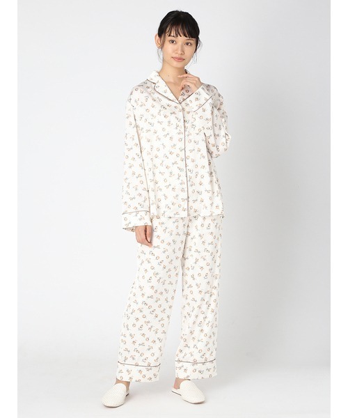 gelato pique（ジェラートピケ）の「リトルローズサテンロングパンツ  