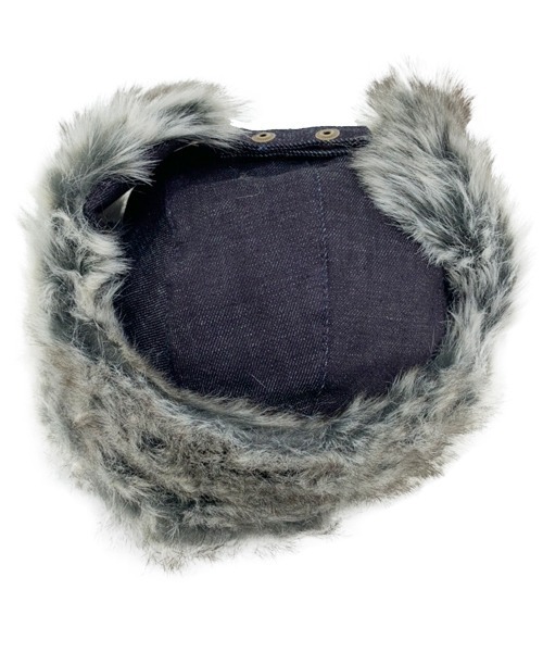 polcadot（ポルカドット）の「DENIM FLIGHT CAP/デニム フライト キャップ（キャップ・レディース・ネイビー/ブラック・FREE）」の5枚目の写真