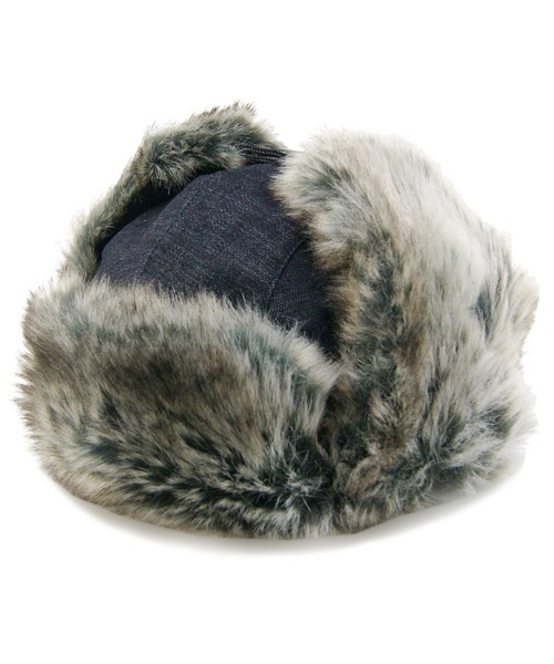 polcadot（ポルカドット）の「DENIM FLIGHT CAP/デニム フライト キャップ（キャップ・レディース・ネイビー/ブラック・FREE）」の13枚目の写真