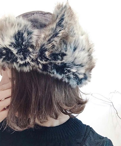 polcadot（ポルカドット）の「DENIM FLIGHT CAP/デニム フライト キャップ（キャップ・レディース・ネイビー/ブラック・FREE）」の18枚目の写真