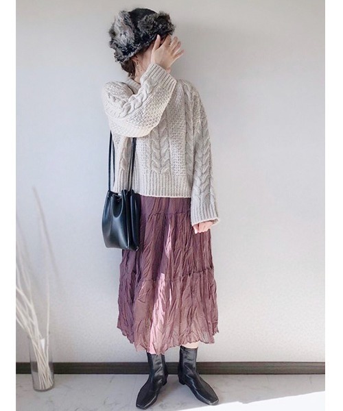 polcadot（ポルカドット）の「DENIM FLIGHT CAP/デニム フライト キャップ（キャップ・レディース・ネイビー/ブラック・FREE）」の21枚目の写真