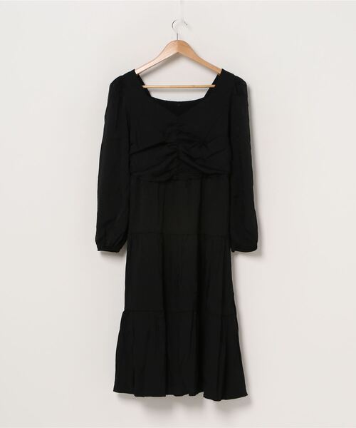 WEGO（ウィゴー）の「WEGO/ドロストティアードワンピース（ワンピース・レディース・ホワイト/ブラック・FREE）」の19枚目の写真