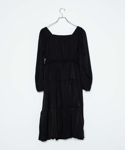 WEGO（ウィゴー）の「WEGO/ドロストティアードワンピース（ワンピース・レディース・ホワイト/ブラック・FREE）」の10枚目の写真