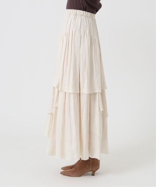 未使用 NOBLE ランダムティアードロングスカート 即完売 Noble（ノーブル）の「ランダムティアードロングスカート