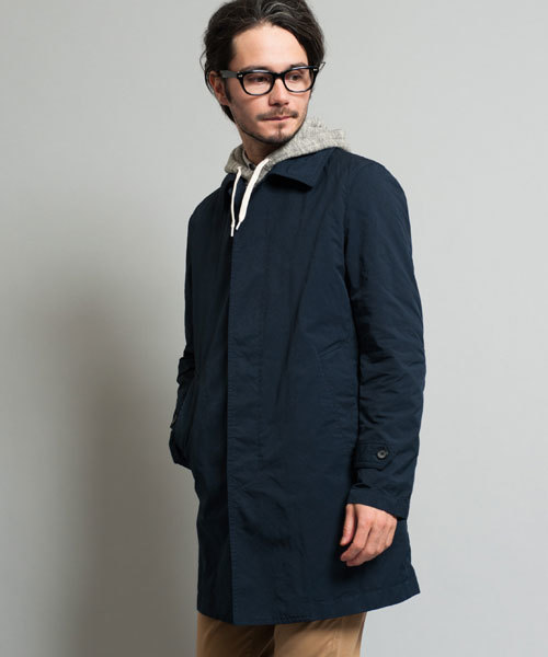 green label relaxing（グリーンレーベルリラクシング）の「□P/N WASHED LNR ステンカラーコート ◆（ステンカラーコート・メンズ・ベージュ/ネイビー・MEDIUM/SMALL/LARGE/X-LARGE）」の2枚目の写真