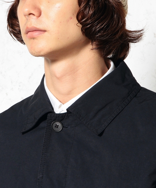 green label relaxing（グリーンレーベルリラクシング）の「□P/N WASHED LNR ステンカラーコート ◆（ステンカラーコート・メンズ・ベージュ/ネイビー・MEDIUM/SMALL/LARGE/X-LARGE）」の5枚目の写真