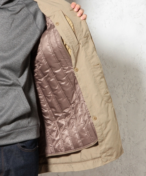 green label relaxing（グリーンレーベルリラクシング）の「□P/N WASHED LNR ステンカラーコート ◆（ステンカラーコート・メンズ・ベージュ/ネイビー・MEDIUM/SMALL/LARGE/X-LARGE）」の14枚目の写真