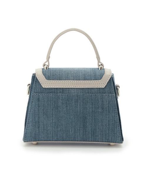 LILY BROWN（リリーブラウン）の「アップサイクルデニムミニバッグ（ショルダーバッグ・レディース・アイボリー/ブルー・FREE）」の4枚目の写真