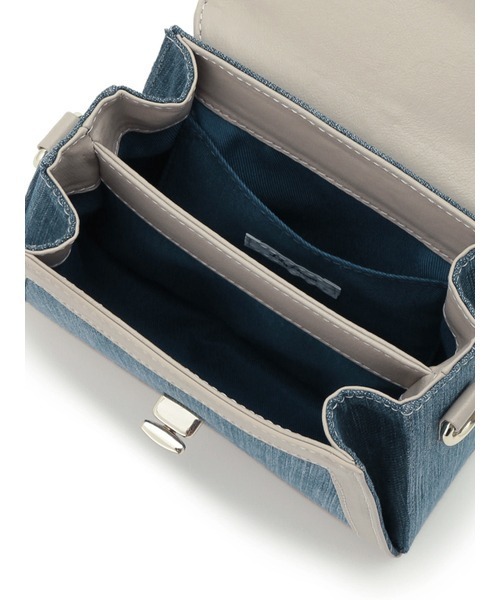 LILY BROWN（リリーブラウン）の「アップサイクルデニムミニバッグ（ショルダーバッグ・レディース・アイボリー/ブルー・FREE）」の7枚目の写真