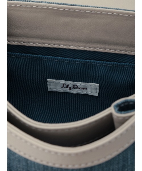 LILY BROWN（リリーブラウン）の「アップサイクルデニムミニバッグ（ショルダーバッグ・レディース・アイボリー/ブルー・FREE）」の8枚目の写真