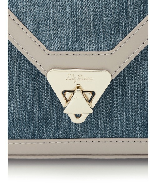 LILY BROWN（リリーブラウン）の「アップサイクルデニムミニバッグ（ショルダーバッグ・レディース・アイボリー/ブルー・FREE）」の9枚目の写真