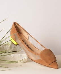 【FABIO RUSCONI 】ポインテッドカラーヒールチュールパンプス 36 INTER-CHAUSSURES｜【FABIO RUSCONI】ポインテッドオーナメント