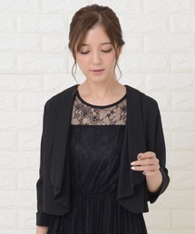 七分袖シンプルボレロ ジャケット