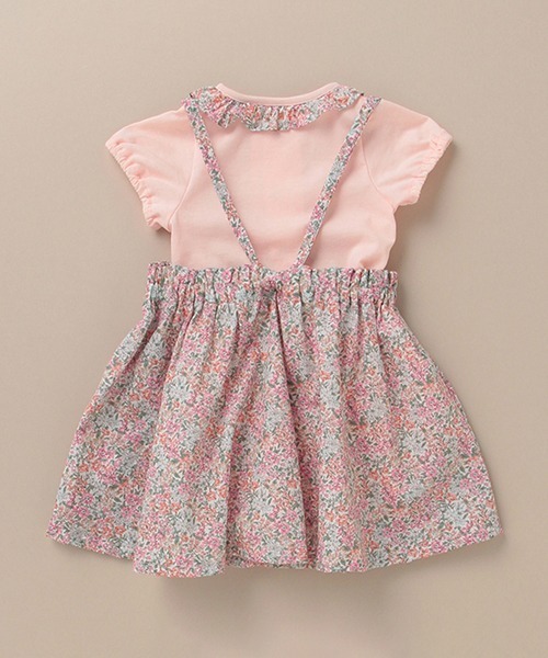 Sophie la girafe（ソフィーラジラフ）の「Sophie la girafe ボディ×フラワーワンピースSET（肌着・キッズ・ラベンダー/ライトピンク・80ｃｍ/70cm）」の3枚目の写真