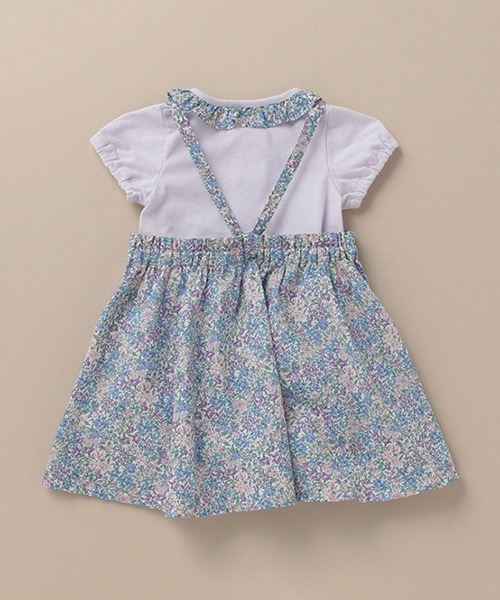 Sophie la girafe（ソフィーラジラフ）の「Sophie la girafe ボディ×フラワーワンピースSET（肌着・キッズ・ラベンダー/ライトピンク・80ｃｍ/70cm）」の4枚目の写真