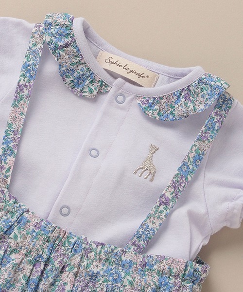 Sophie la girafe（ソフィーラジラフ）の「Sophie la girafe ボディ×フラワーワンピースSET（肌着・キッズ・ラベンダー/ライトピンク・80ｃｍ/70cm）」の7枚目の写真