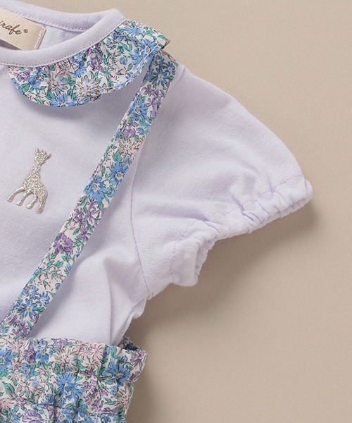 Sophie la girafe（ソフィーラジラフ）の「Sophie la girafe ボディ×フラワーワンピースSET（肌着・キッズ・ラベンダー/ライトピンク・80ｃｍ/70cm）」の9枚目の写真