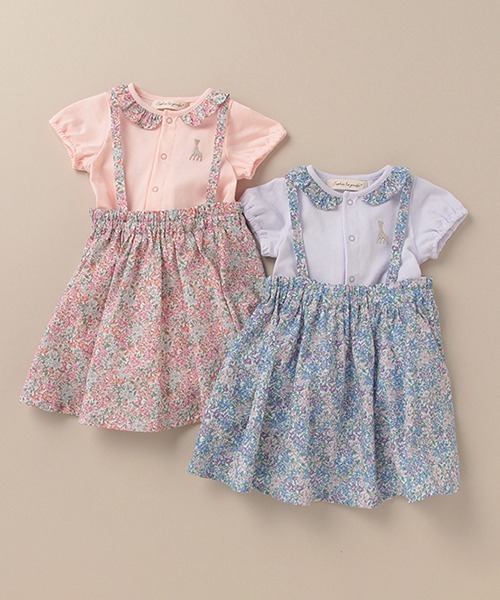 Sophie la girafe（ソフィーラジラフ）の「Sophie la girafe ボディ×フラワーワンピースSET（肌着・キッズ・ラベンダー/ライトピンク・80ｃｍ/70cm）」の12枚目の写真