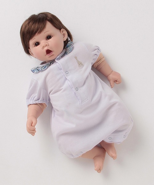 Sophie la girafe（ソフィーラジラフ）の「Sophie la girafe ボディ×フラワーワンピースSET（肌着・キッズ・ラベンダー/ライトピンク・80ｃｍ/70cm）」の14枚目の写真