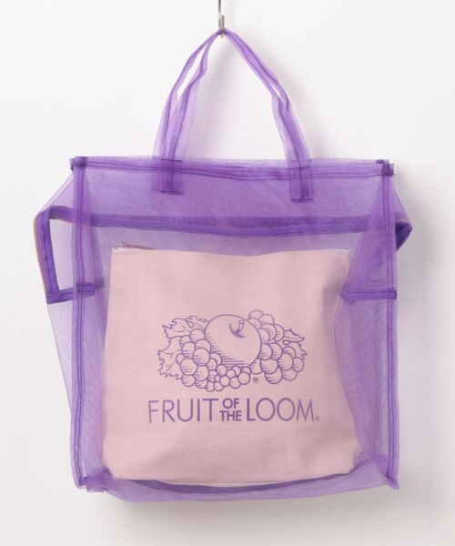 FRUIT OF THE LOOM(フルーツオブザルーム)の「/FRUIT OF THE LOOM/FTL SEE THROUGH BST BAG M(トートバッグ・メンズ・ホワイト/オレンジ/グリーン/パープル・FREE)」の4枚目の写真
