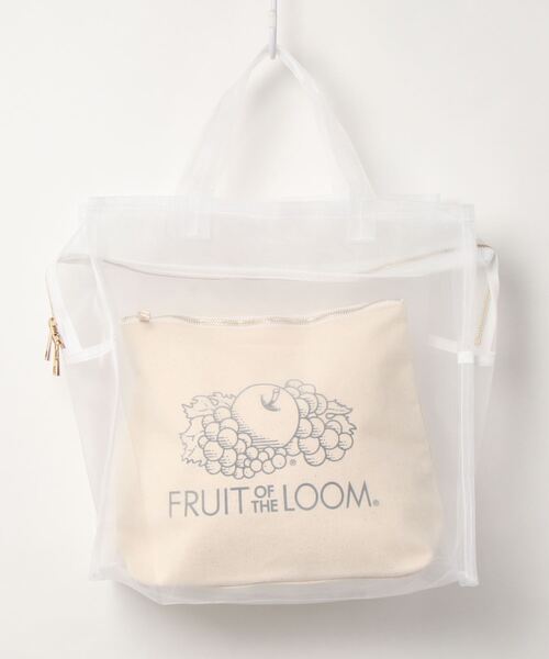 FRUIT OF THE LOOM(フルーツオブザルーム)の「/FRUIT OF THE LOOM/FTL SEE THROUGH BST BAG M(トートバッグ・メンズ・ホワイト/オレンジ/グリーン/パープル・FREE)」の2枚目の写真