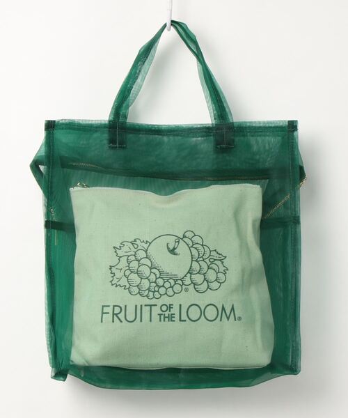 FRUIT OF THE LOOM(フルーツオブザルーム)の「/FRUIT OF THE LOOM/FTL SEE THROUGH BST BAG M(トートバッグ・メンズ・ホワイト/オレンジ/グリーン/パープル・FREE)」の3枚目の写真