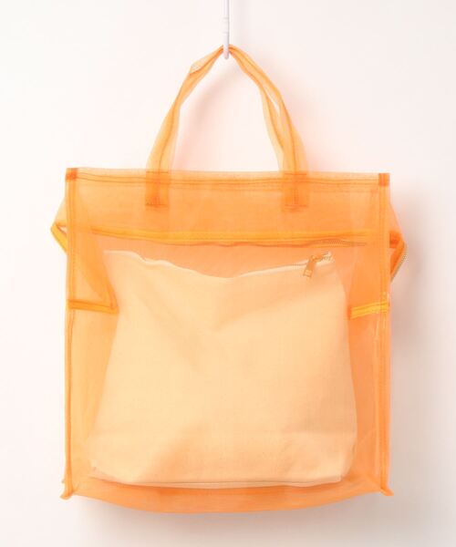 FRUIT OF THE LOOM(フルーツオブザルーム)の「/FRUIT OF THE LOOM/FTL SEE THROUGH BST BAG M(トートバッグ・メンズ・ホワイト/オレンジ/グリーン/パープル・FREE)」の5枚目の写真