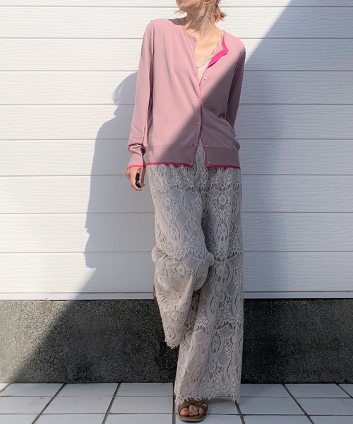 Q（キュー）の「UVカットカーディガン（カーディガン/ボレロ・レディース・ホワイト/チャコールグレー/ブラック/ライム/ベビーピンク・MEDIUM）」の17枚目の写真