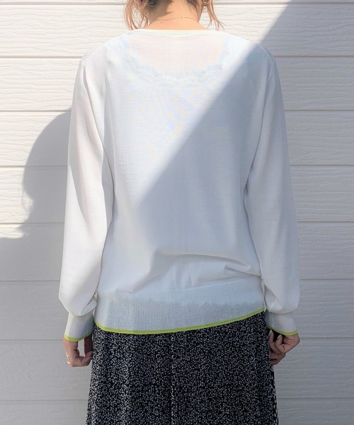 Q（キュー）の「UVカットカーディガン（カーディガン/ボレロ・レディース・ホワイト/チャコールグレー/ブラック/ライム/ベビーピンク・MEDIUM）」の16枚目の写真