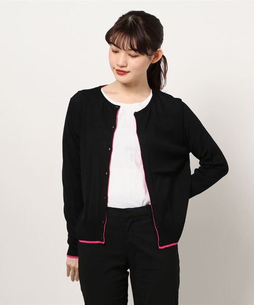 Q（キュー）の「UVカットカーディガン（カーディガン/ボレロ・レディース・ホワイト/チャコールグレー/ブラック/ライム/ベビーピンク・MEDIUM）」の7枚目の写真