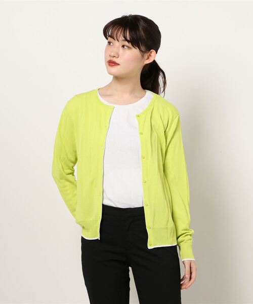 Q（キュー）の「UVカットカーディガン（カーディガン/ボレロ・レディース・ホワイト/チャコールグレー/ブラック/ライム/ベビーピンク・MEDIUM）」の9枚目の写真