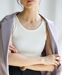 select MOCA | 2021 SS Uネックリブショート丈タンクトップ(タンクトップ)