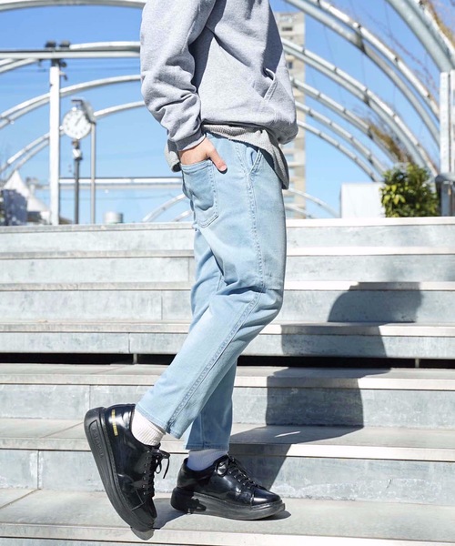 Blue Standard （ブルースタンダード）の「【BLUE STANDARD】ＦＬＯＷＴＥＣＨイージーパンツ　クロップド丈　ストレッチ素材　リラックス/ルームウェア/ワンマイルウェアにもおすすめ（その他パンツ・メンズ・ブルー/ブルー系その他/ワンウォッシュ・MEDIUM/X-LARGE/SMALL/LARGE）」の7枚目の写真