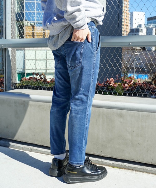Blue Standard （ブルースタンダード）の「【BLUE STANDARD】ＦＬＯＷＴＥＣＨイージーパンツ　クロップド丈　ストレッチ素材　リラックス/ルームウェア/ワンマイルウェアにもおすすめ（その他パンツ・メンズ・ブルー/ブルー系その他/ワンウォッシュ・MEDIUM/X-LARGE/SMALL/LARGE）」の12枚目の写真