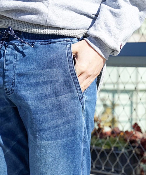 Blue Standard （ブルースタンダード）の「【BLUE STANDARD】ＦＬＯＷＴＥＣＨイージーパンツ　クロップド丈　ストレッチ素材　リラックス/ルームウェア/ワンマイルウェアにもおすすめ（その他パンツ・メンズ・ブルー/ブルー系その他/ワンウォッシュ・MEDIUM/X-LARGE/SMALL/LARGE）」の20枚目の写真