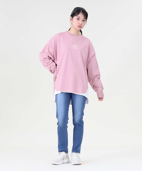 RAG MACHINE（ラグマシーン）の「【RAG MACHINE】「nobee」 楽伸びデニムテーパードパンツ（デニムパンツ・レディース・ダークインディゴブルー/ライトインディゴブルー/ノンウォッシュ・S/M/L）」の14枚目の写真