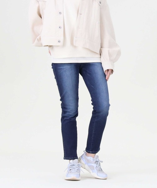 RAG MACHINE（ラグマシーン）の「【RAG MACHINE】「nobee」 楽伸びデニムテーパードパンツ（デニムパンツ・レディース・ダークインディゴブルー/ライトインディゴブルー/ノンウォッシュ・S/M/L）」の7枚目の写真