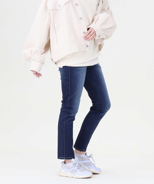 RAG MACHINE（ラグマシーン）の「【RAG MACHINE】「nobee」 楽伸びデニムテーパードパンツ（デニムパンツ・レディース・ダークインディゴブルー/ライトインディゴブルー/ノンウォッシュ・S/M/L）」の8枚目の写真