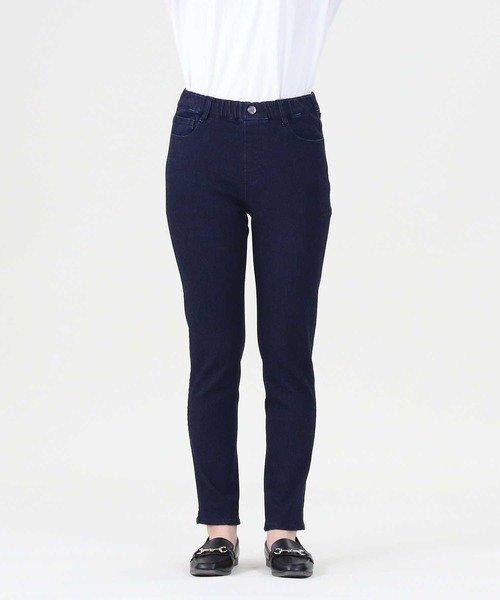 RAG MACHINE（ラグマシーン）の「【RAG MACHINE】「nobee」 楽伸びデニムテーパードパンツ（デニムパンツ・レディース・ダークインディゴブルー/ライトインディゴブルー/ノンウォッシュ・S/M/L）」の21枚目の写真