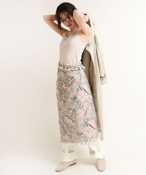 RNA-N（アールエヌエーエヌ）の「M1562 ナノファインフライスロングタンク（タンクトップ・レディース・ホワイト/ラベンダー/キャメル/チャコールグレー・MEDIUM）」の14枚目の写真