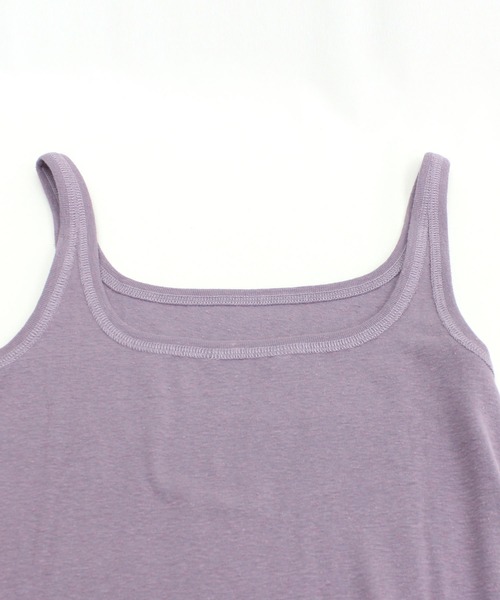 RNA-N（アールエヌエーエヌ）の「M1562 ナノファインフライスロングタンク（タンクトップ・レディース・ホワイト/ラベンダー/キャメル/チャコールグレー・MEDIUM）」の6枚目の写真