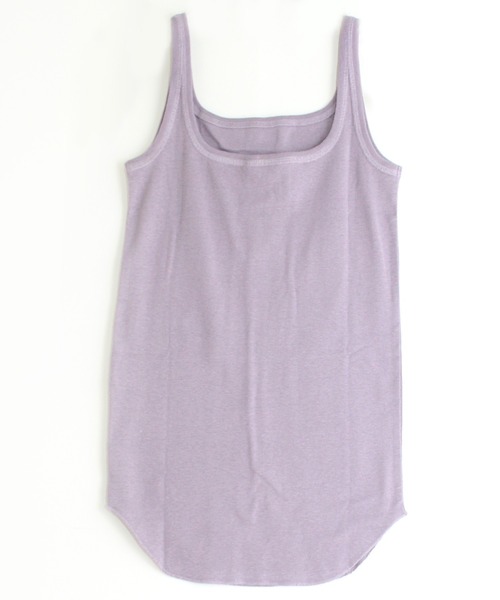 RNA-N（アールエヌエーエヌ）の「M1562 ナノファインフライスロングタンク（タンクトップ・レディース・ホワイト/ラベンダー/キャメル/チャコールグレー・MEDIUM）」の5枚目の写真