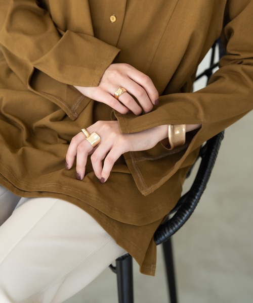 Solace(ソレイス)の「3wayタンクレイヤードロングカットソー(Tシャツ/カットソー・レディース・カーキブラウン/ベージュ・FREE)」の13枚目の写真