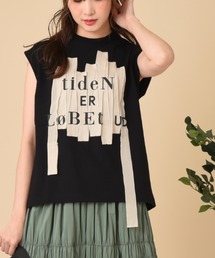 blanc basque | 【ＢＬＡＮＣ　ｂａｓｑｕｅ】スワイースワイ天竺＊ガーゼテープ(Tシャツ/カットソー)