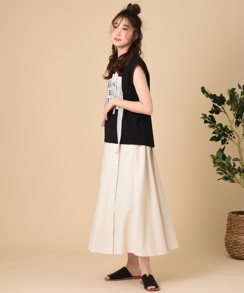 blanc basque（ブランバスク）の「【ＢＬＡＮＣ　ｂａｓｑｕｅ】スワイースワイ天竺＊ガーゼテープ（Tシャツ/カットソー・レディース・ホワイト/グレー/ブラック・FREE）」の14枚目の写真