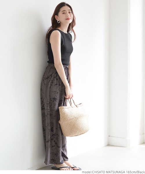 coca（coca）（コカ）の「前後2WAYノースリーブサマーニット（タンクトップ・レディース・アイボリー/ブラック/ベージュ・ONE SIZE）」の8枚目の写真