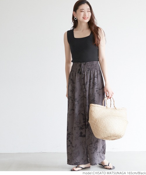 coca（coca）（コカ）の「前後2WAYノースリーブサマーニット（タンクトップ・レディース・アイボリー/ブラック/ベージュ・ONE SIZE）」の10枚目の写真