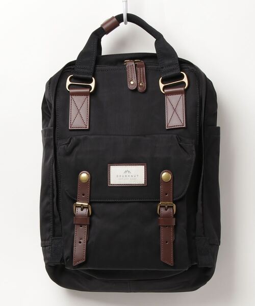 DOUGHNUT(ドーナッツ)の「【DOUGHUNT/ドーナツ】Macaroon/マカロン スクエアバッグパック(バックパック/リュック・レディース・ブラック/ライトブラウン/マスタード/カーキ/ネイビー/ブルー系その他/ブラック系その他/ベージュ系その他・FREE)」の2枚目の写真